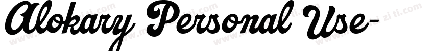 Alokary Personal Use字体转换